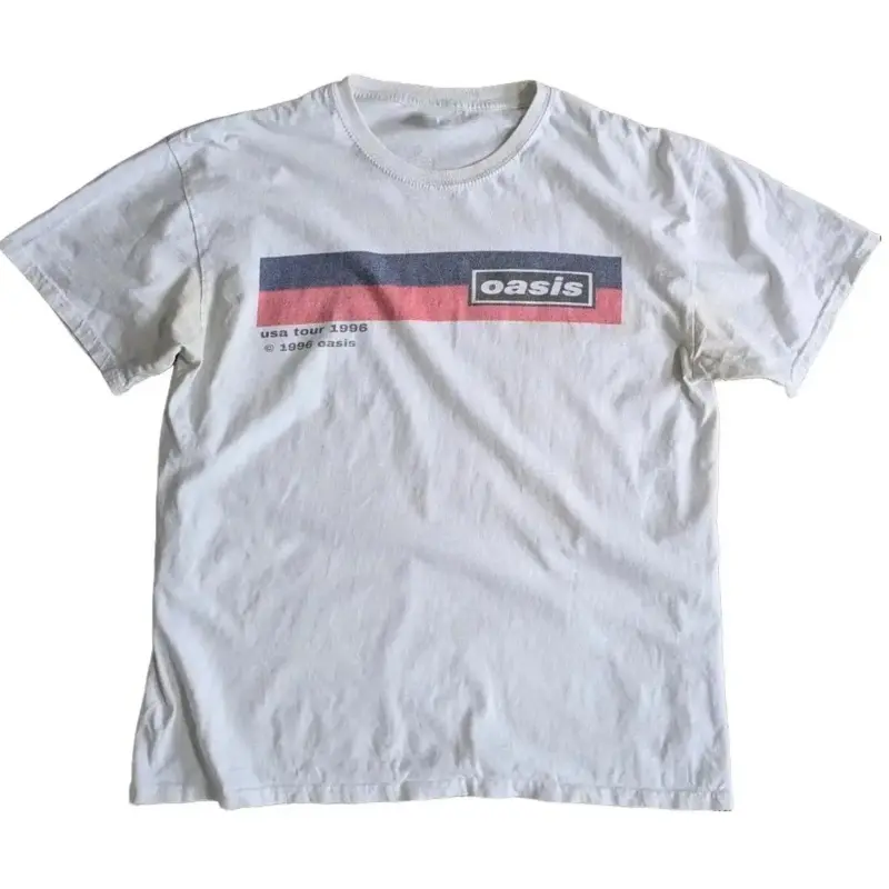 Oasis Band 1996 US Tour T-Shirt Replica Vintage Style Rock Unisex S-5XL, Printed DesignUnisexTshirt  VintageTee