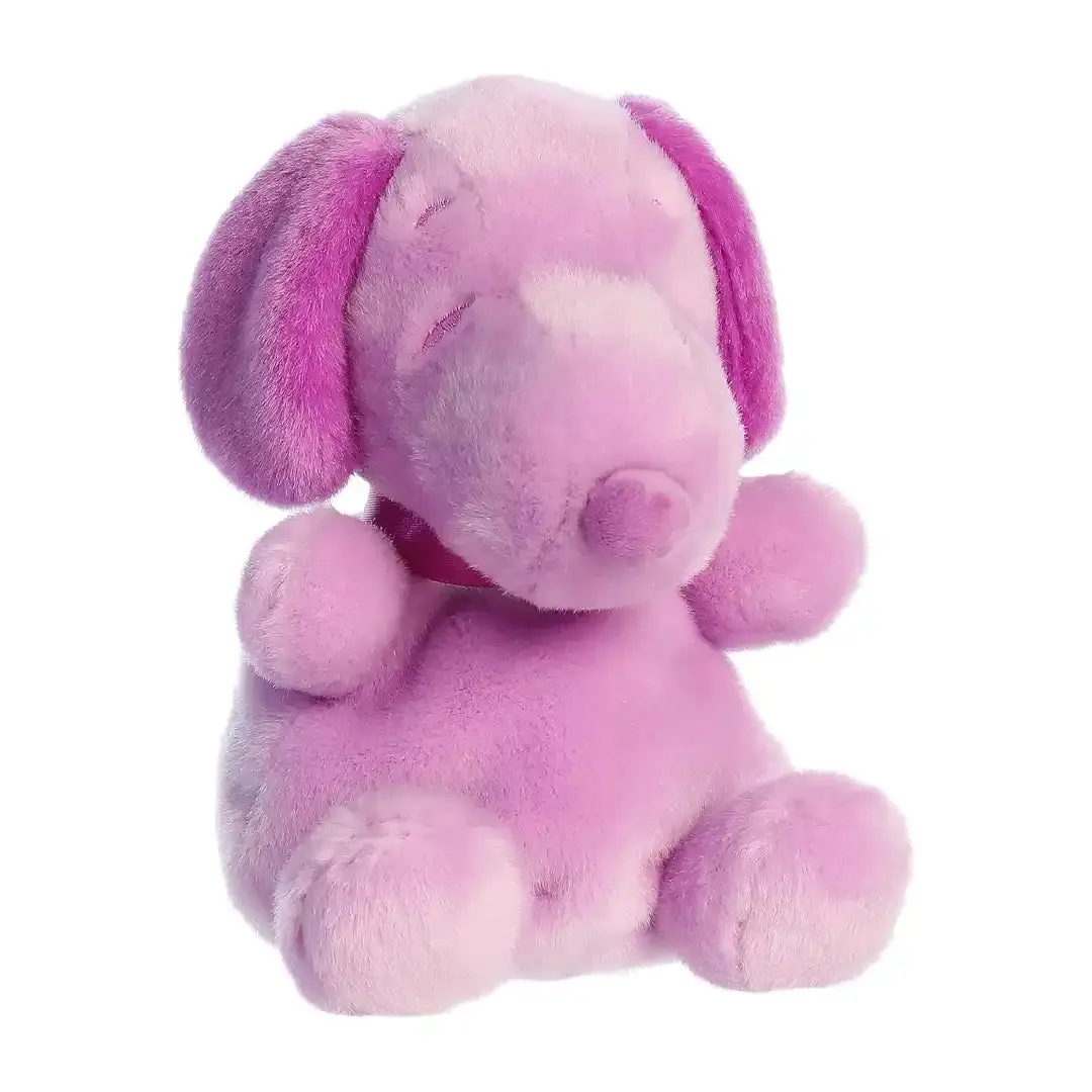 Aurora Peanuts Snoopy 5" Purple Palm Pals Color Collection Stuffed Animal, Cute Animal Design Huggable Fluffy Fabric Toy, Cartoon Creature Stuffie, Durable Soft Bean Plush, Cute Collectibles Gift