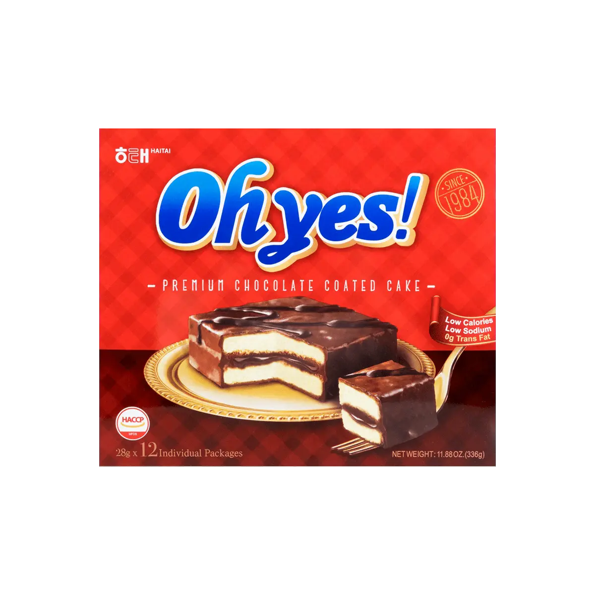 HAITAI OH! YES Choco Cake 12pieces 12.70 oz