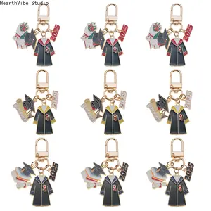 2026 Graduation Season Commemorative Gift: Bachelor's Gown & Doctoral Cap Pendant Keychain / Bag Charm