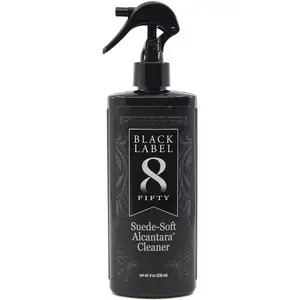 Black Label Suede-Soft Alcantara Cleaner (8 oz): Premium Care for -Suede & Alcantara Surfaces - Gently Removes Stains, Refreshes, and Deodorizes - Safe for All Interior Fabrics