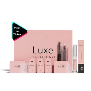 Luxe Cosmetics - Lash Lift Kit - Complete Set for Eyelash Lifting - New Pro Version - Easy to Apply and Long Lasting Finish - Professional Results up to 8 Weeks from Home- Includes 3 Applications