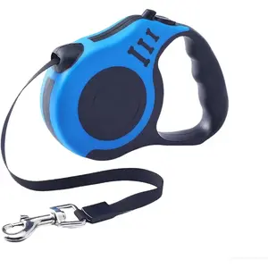 3m  Retractable Dog Lead Extendable Dog Leash for Small, Medium & Large Dogs, Comfortable Pet Walking Lead - Pink /Blue