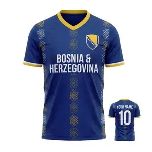Men's Bosnia & Herzegovina WCup 2026 Jersey Custom Name Number, Home Soccer Jerseys WC2026 , Jersey For Football Fan