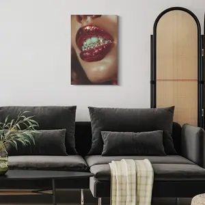 1pc Canvas Poster, Smile On Them Wall Art Canvas Paintings, Ideal Gift For Bedroom Living Room Corridor, Wall Art, Room Decoration