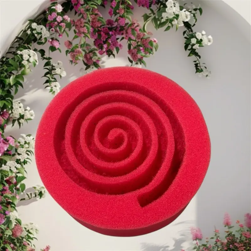 Custom Swirl Cuts on Sponges for DIY Purposes - Perfect for Creative Projects