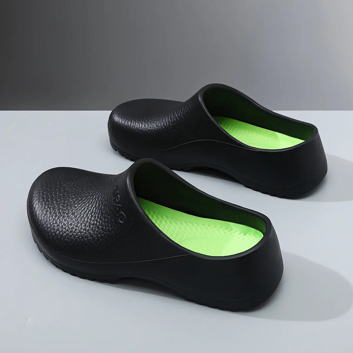 Unisex Slip On Work Clogs - Lightweight Cushioned Round Toe EVA Shoes, Flexible, Water Resistant & Non-Slip for Healthcare Professionals Black