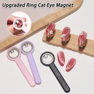 Upgraded Hollow Ring‑Shaped Cat Eye Magnet, Strong Magnetic Nail Art Tool for Perfect Halo Effect, Professional Manicure Accessory for Salon & Home Use