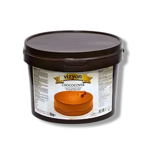 Vizyon Chococover Caramel Ganache Sauce (13.23 lbs / 6 kg) - Dual-Purpose Coating & Filling Base