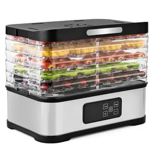 Pukomc Premium 5-Layer Food Dehydrator AS-Grade BPA-Free Eco-Friendly Green One-Touch Operation for Healthier Snacks Salad Chopper Home Appliances Ice Cube Maker Machine