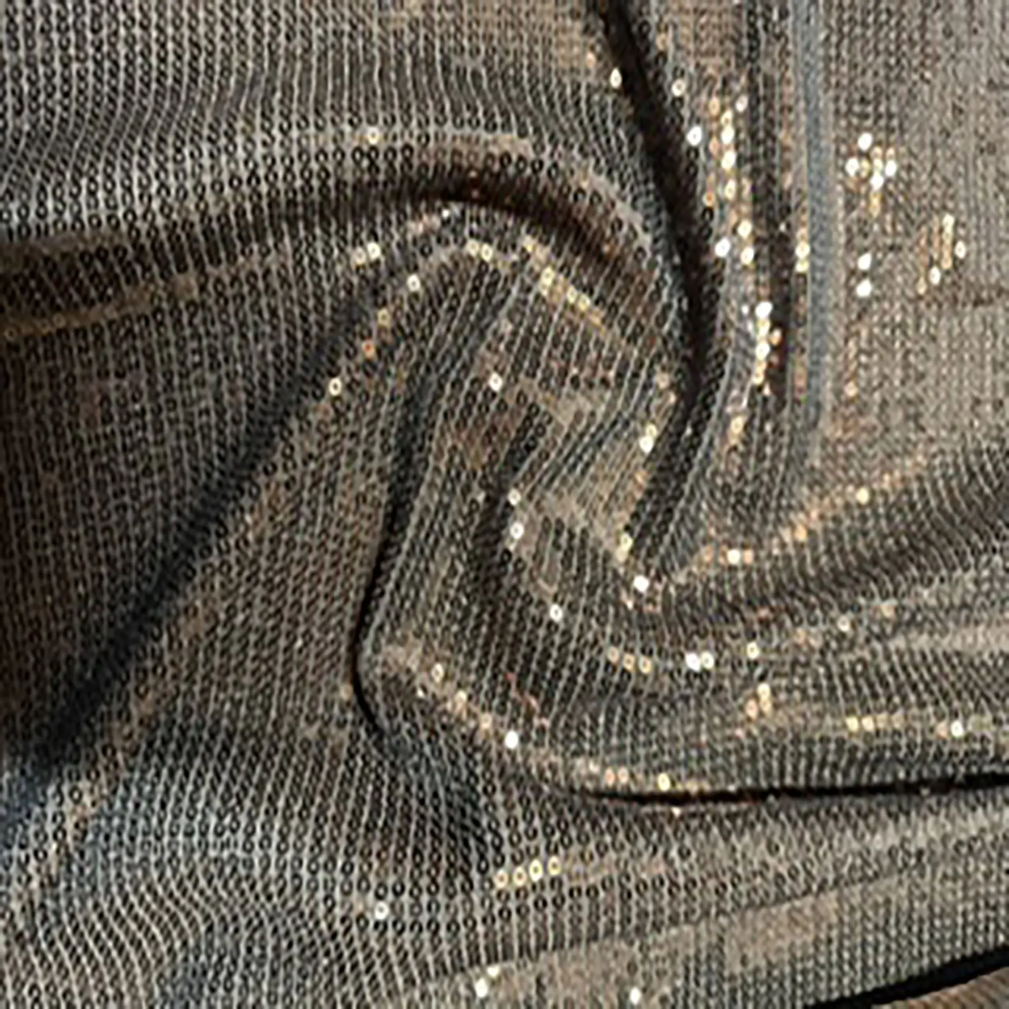 Radiant Line Sequin Spandex Knit Dressmaking Fabric - 55/56 in Luminous Mechanical Stretch, Glam Versatile Sparkle Material for Cheer Outfits, Formal Wear, Club Wear, Holiday Glamour, 55/56 Inches, Per Yard
