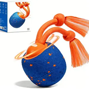 Smart Interactive Dog Ball - Motion-Activated Automatic Moving, Bouncing, Rotating Toy, E-TPU Durable Rolling Toy for Medium & Large Dogs