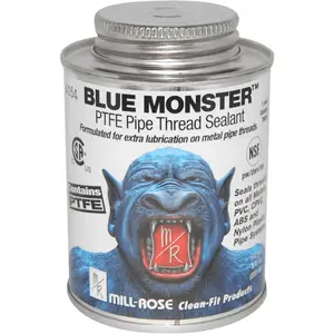 212 MAIN Blue Monster 4000284 PTFE-Based Pipe Thread Sealant - 8 oz White, High-Pressure Pipe Sealing for Home Improvement & Building Supplies