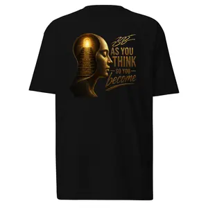 As you think so you become premium heavyweight tee