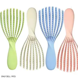 Miracle Brush, paddle brush, Enhances hair smoothness, strength, and shine, Combines boar hair with nylon bristles, featuring micro-ball massage tips, Stimulates the scalp, increases hair volume, Detangling Brush, Anti Tangle Brush, Detangling Hairbrush