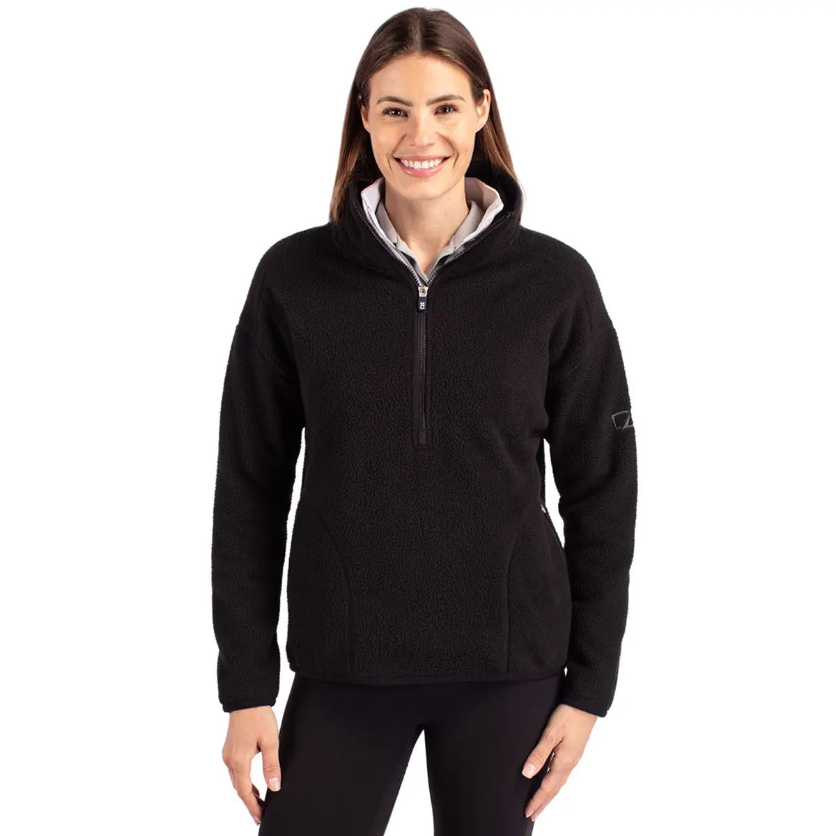 Cutter & Buck Cascade Eco Womens Fleece Pullover Jacket