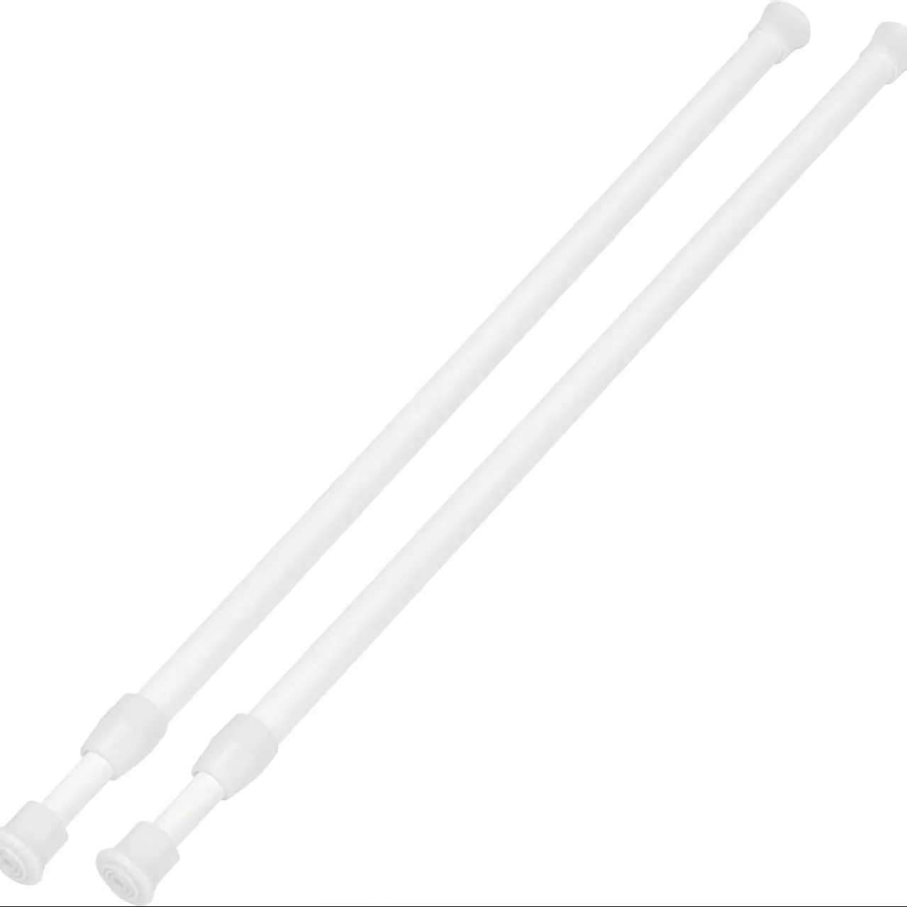 Adjustable Spring-Loaded Curtain Rod, Short Mini Retractable Window Blind Pole, No Drilling Needed, Suitable for Kitchen Bathroom Closet Door No-drilling expandable tension rods are suitable for doorways and kitchens.