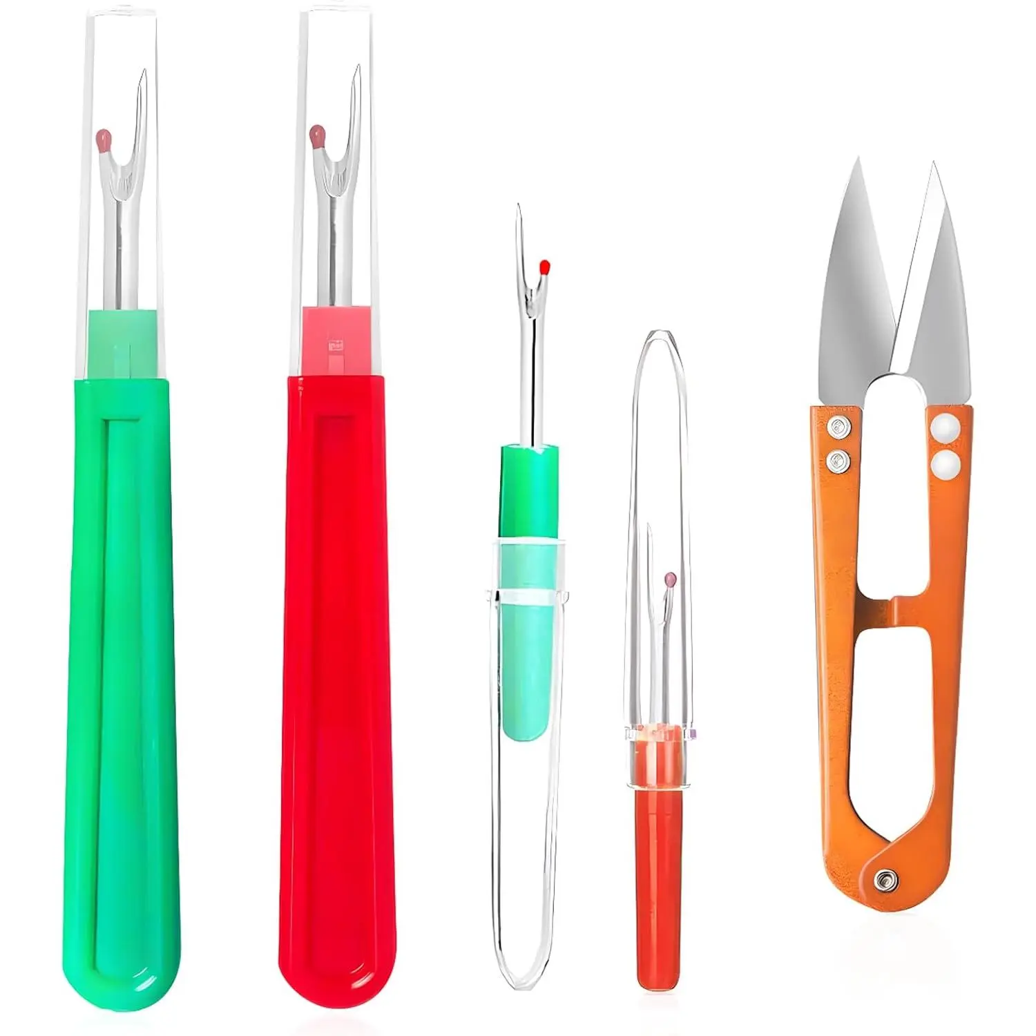 Seam Rippers, Seam Ripper and Thread Remover Kit,  Sewing Seam Thread Remover Stitch Unpicker with  Handles for  Work Patterns and Sewing Clothes