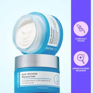 GOPURE Anti Wrinkle Moisturizer - Hydrating Peptide Blend with 4% Glyco-Peptide for Daily Skin Repair & Instant Hydration