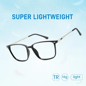 Cyxus Blue Light Blocking Glasses Men Women Computer Gaming Glasses Rectangle TR90 frame Anti Eyestrain UV400 Black White 8208 blue blocker Rectangular Non-Prescription blue light eyeglass Durable