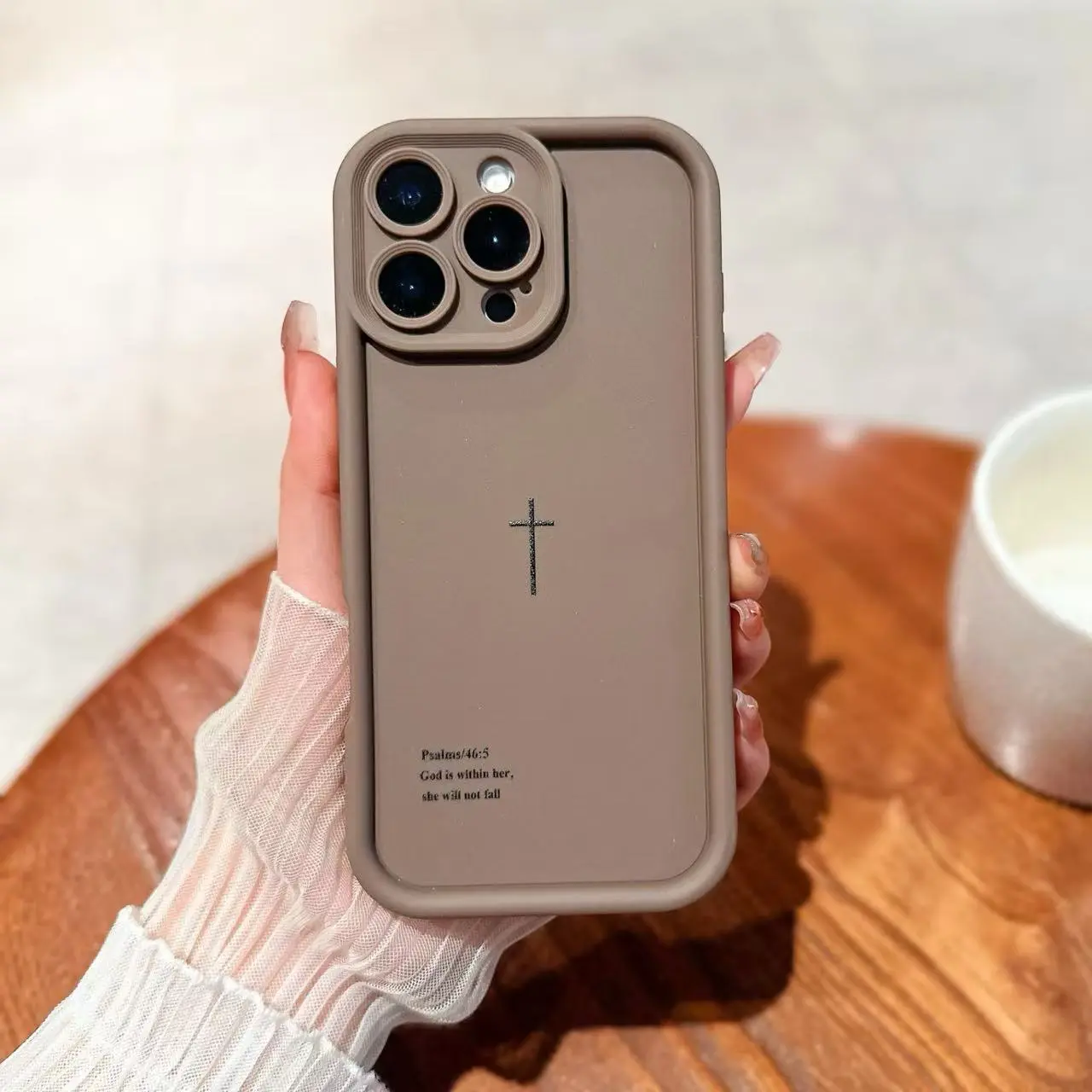 Shockproof Bible cross mobile phone case, with lanyard accessories, suitable for iphone17/16/15/14/13/12/11promax, fashionable lightweight protective case, iphone15plus iphone16plus protective case