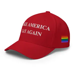Make America Gay Again Hat | Embroidered LGBTQ+ Pride Stretch-Fit Cap