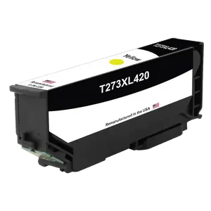U.S. Remanufactured for Epson T273XL High Yield Yellow, T273XL420