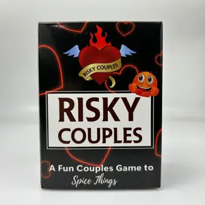 Risky Couples Super Fun Couple Game, Perfect for Date Night, 150 Bold Questions, Romantic Anniversary and Valentine's Gift, Card Game, Tabletop Games