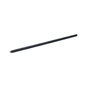 212 MAIN STKR24 Round Steel Stakes with Holes (0.75x24 in.), Pack of 10 - Concrete Braces for Alignment, Curbs, Driveways, Footings