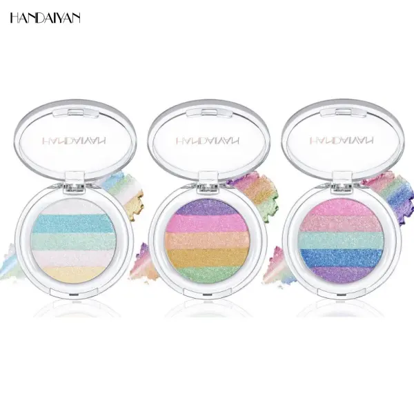 Chameleon Diamond Rainbow Glitter Duochrome Eyeshadow Palette - Multicolor Multi-Use Face Highlighter, Long-Lasting, High-Pigment, Metallic Sparkling for Makeup Transformation, Bedazzled Looks, Ethereal Eyes, Youthful Glittery Eyeshadow