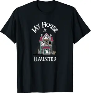 Living With Ghosts My House Is Haunted T-Shirt - Phoebeumba Shop 64B09B4G2H7S