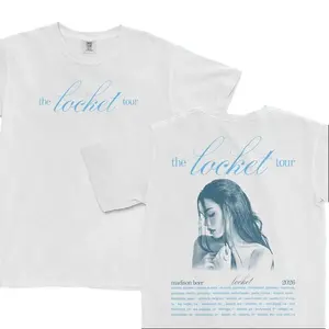 Madison Beer Locket Tour T-Shirt  Concert Merch - World Tour, All Size
