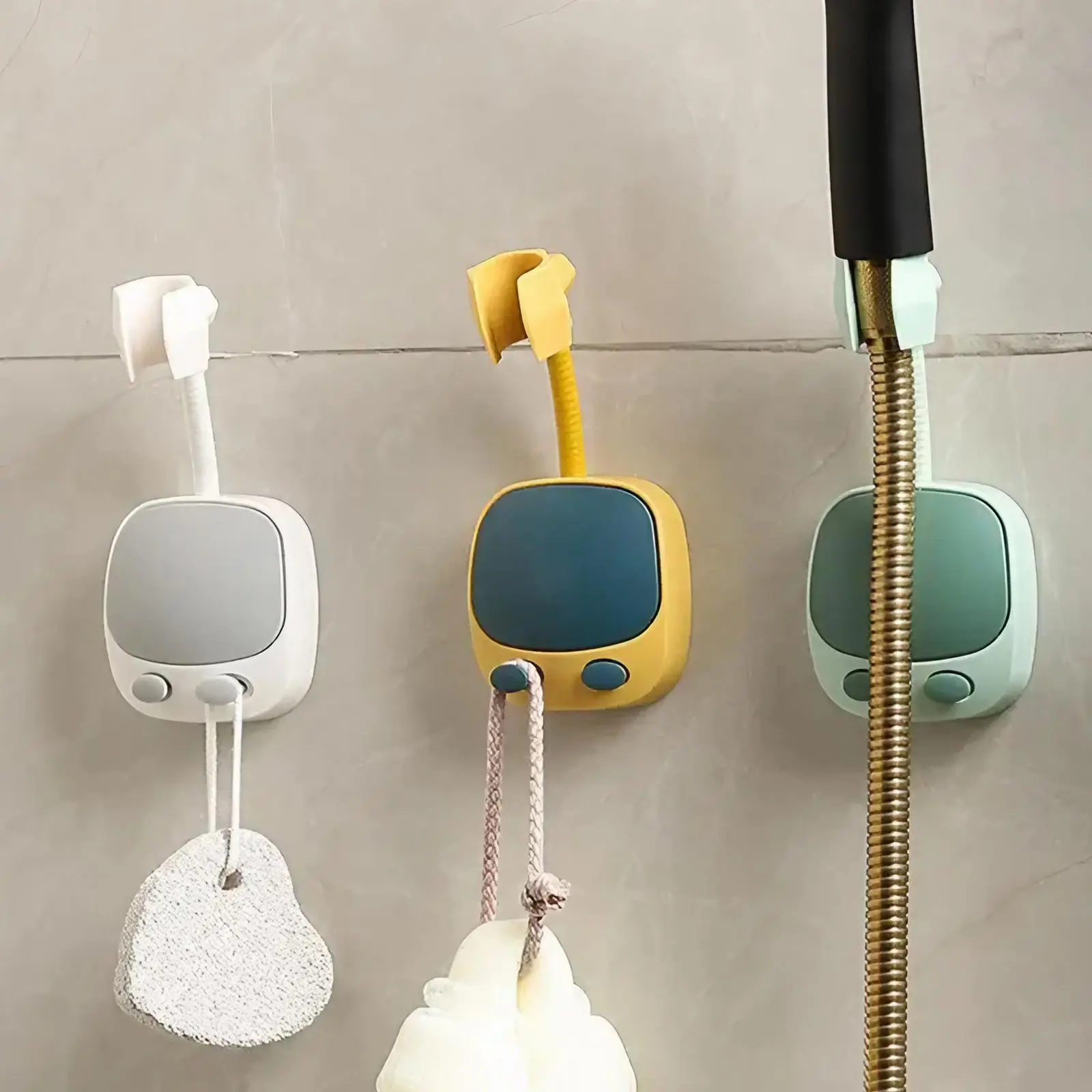 Shower Head Holder, Punch Free 360 °     Rotatable Shower Head Bracket, Adjustable Shower Head Stand, Bathroom Accessories, Bathroom Fixtures