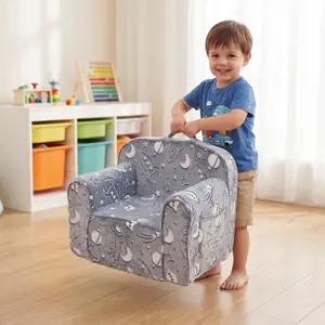 Kids Couch, Comfy 2-6 Years Old,, Toddler Couch Sofa, Kid Sofa  for Boys and Girls Gifts, Kids Recliner, Grey