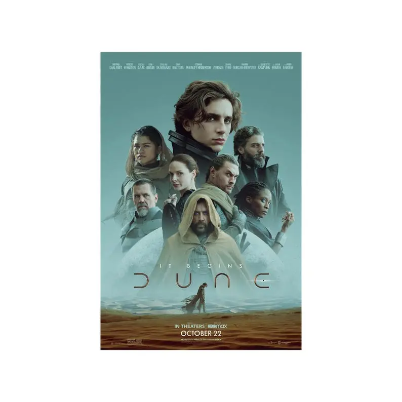 [Unframe] [Free ship] DUNE MOVIE POSTER 2 Sided Original Rated 27x40 Timotee Chalamet Zendaya