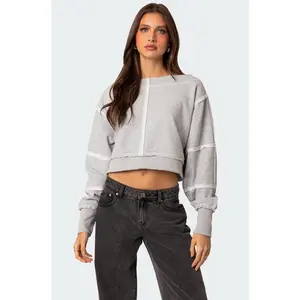 Inside Out Cropped Sweatshirt