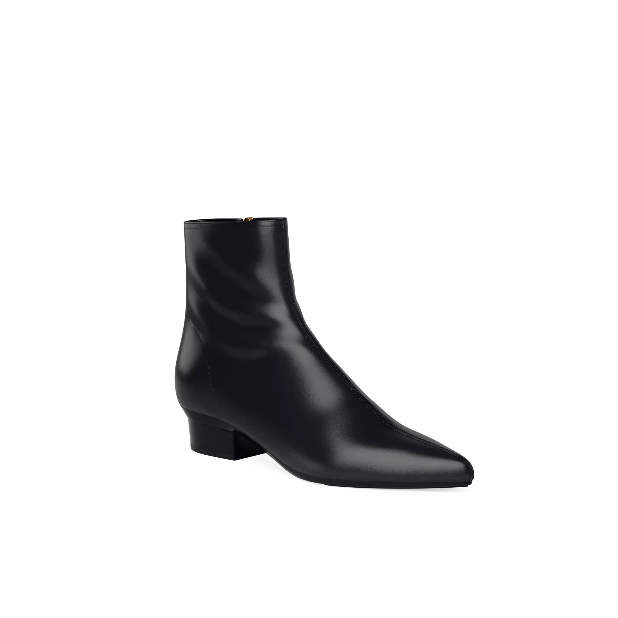 The Bootie - Coal Stretch Leather
