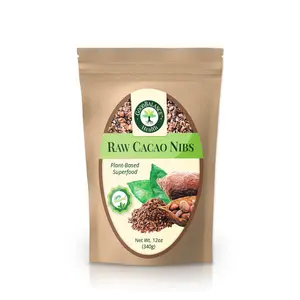 Good Balance Health Raw Cacao Nibs, Chocolate Chip Alternative, Perfect for Baking, Smoothies, Plant-Based, Organic, Gluten Free, Vegan Friendly, Keto Friendly, Resealable Bag, 12 ounces