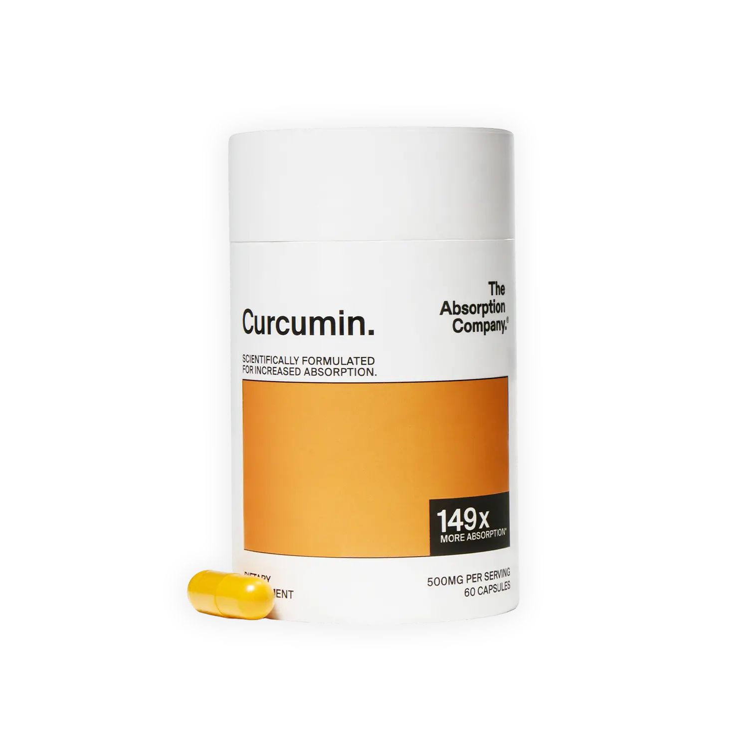 Absorption Company Curcumin Supplement | 149x Better Absorption for Joint Pain, Inflammation & Recovery | No Black Pepper, 30-Day Supply