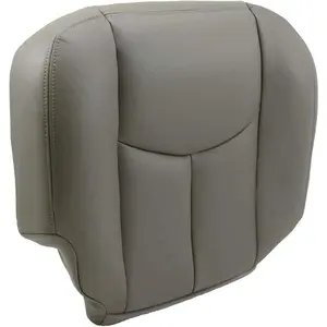 Seat Cover Front Driver Side Bottom Compatible with 2003-2006 Chevy Tahoe Avalanche Silverado Suburban GMC Yukon 922 Pewter Synthetic Leather Seat Cover Truck Cushion Protector Car Accessories Replacement