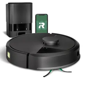 Roomba® 105 Vacuum Robot + AutoEmpty™ Dock – 70X Suction, Multi-Surface Bristle & Edge-Sweeping Brushes, and ClearView™ LiDAR Navigation - up to 75 Days of Dust-Trapping,  Autonomous Cleaning