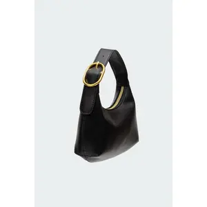 Buckle Strap Faux Leather Bag