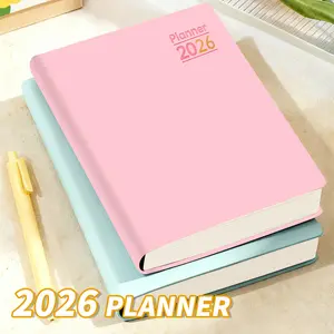 2026-2027 Daily & Monthly Calendar, 12-Month Label Design, A5 Size, English/spanish Inner Pages, Time Management Tool for Adults Teens Students, Weekly Planner