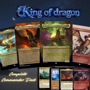 King of dragon – Custom Commander Deck | 100 Card EDH Proxy Deck + Tokens