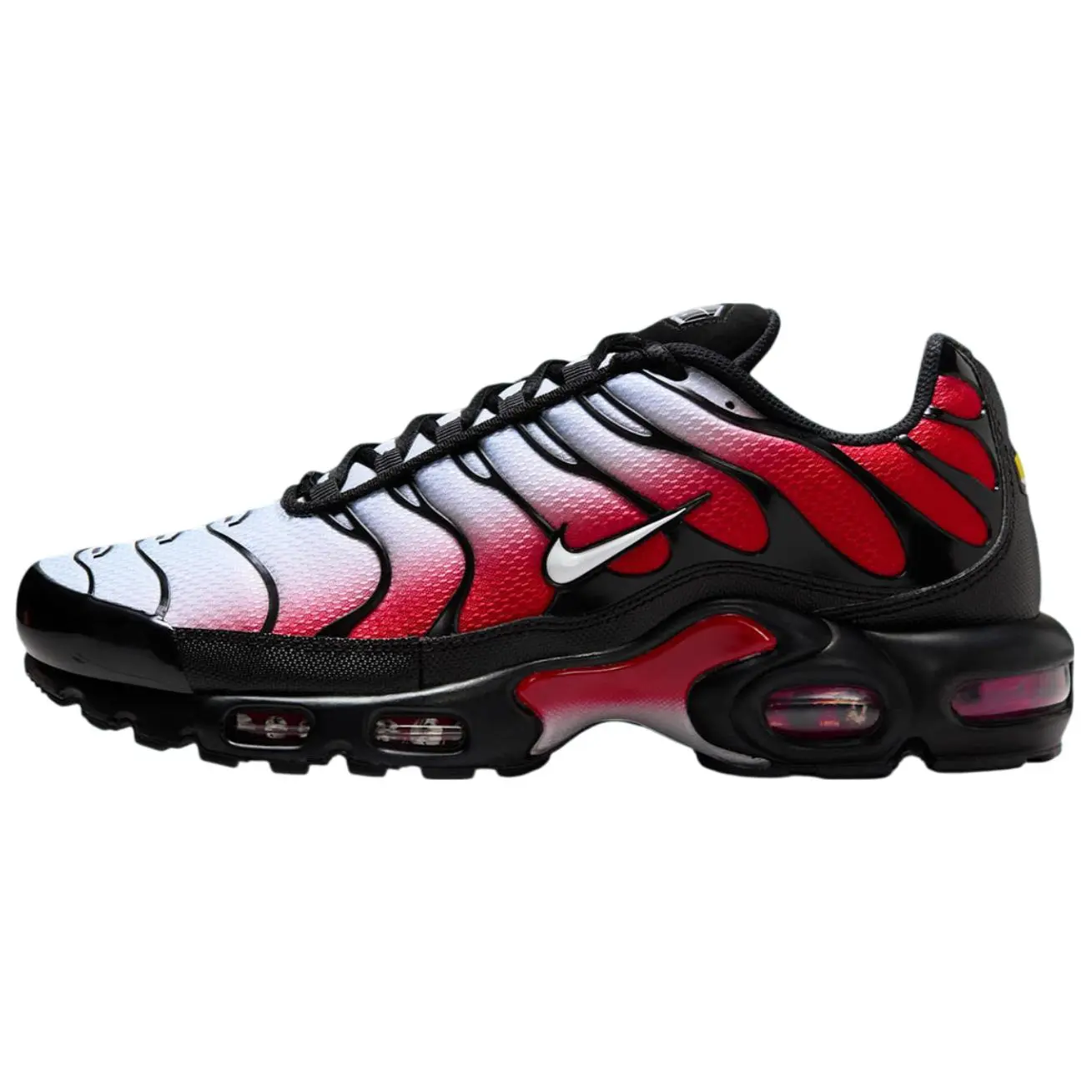 Nike Air Max Plus 'Pure Platinum-University Red' Running Shoe, Men's/Women's Sports Footwear, Performance Sneaker, Sports Shoes, Athletic, Walking Shoes
