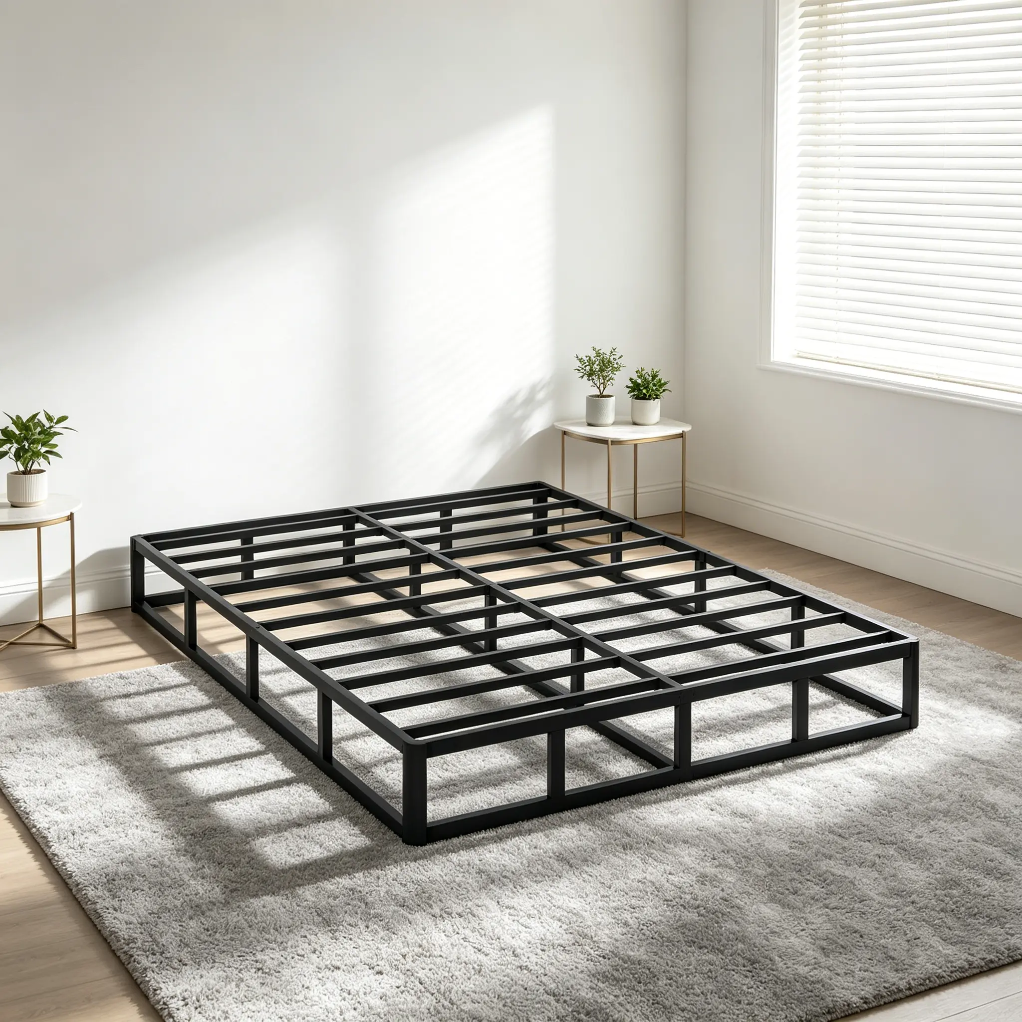 Edenza-Queen Box Spring 7 Inch, Heavy Duty Mattress BoxSpring Foundation, Sturdy Queen Box Springs for Bed with Fabric Cover Set, Easy Assembly, Noise Free fabric cover set