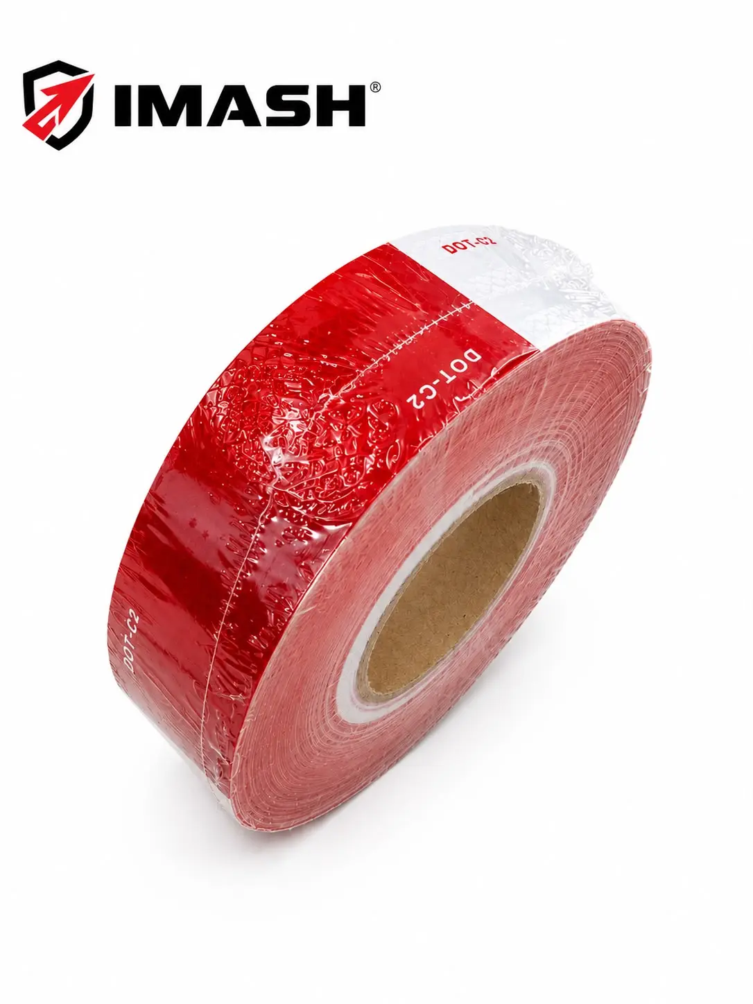 DOT-C2 Red & White Reflective Tape 2" x 150FT x 0.42 Heavy Duty Commercial Grade