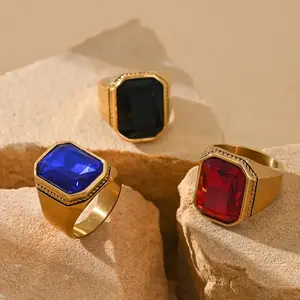 Minimalist Men's Jewelry Ring - Elegant Geometric Stainless Steel Design for Daily Wear & Formal Events | Premium Jewelry Gift for Birthdays/Anniversaries (Simple & Stylish)Gift