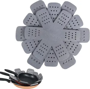 Pan and Pot Protectors, Larger & Thicker Pan Protectors with Stars, Pot Protectors for Stacking and Protecting Your Cookware