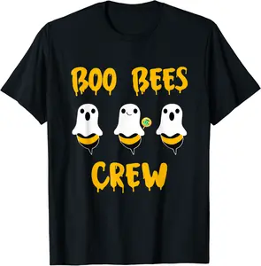 Boo Bees Crew Ghost Pumpkin Halloween 2021 T-Shirt - Kalecarroll Shop 81B09CQ2JB4M